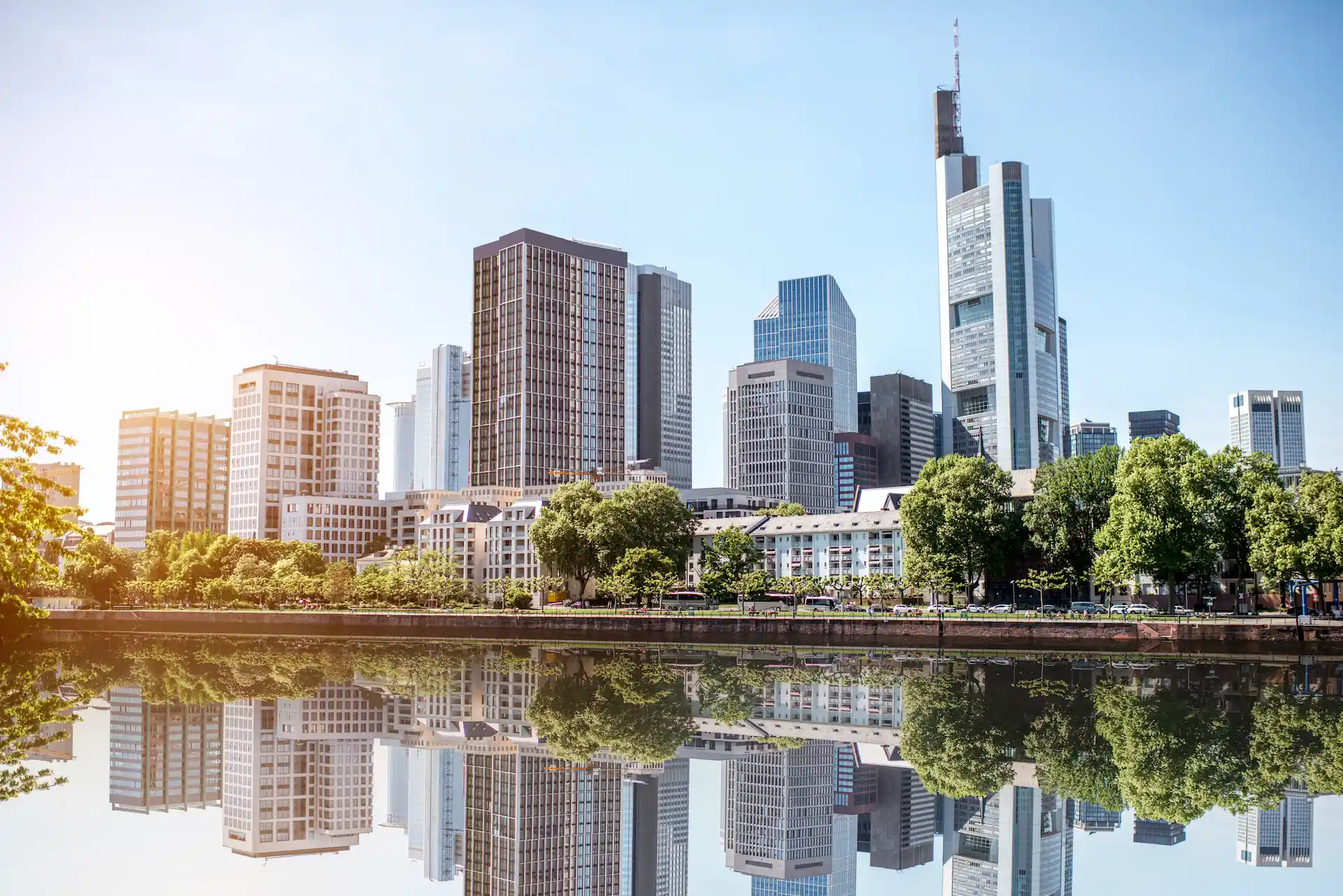 Bus mit Fahrer in Frankfurt